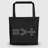 Equality > Division Tote bag