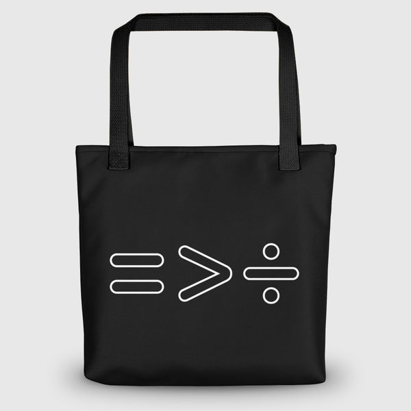 Equality > Division Tote bag